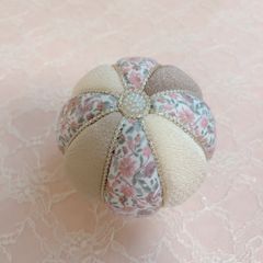 リバティ木目込み手毬❀　－彩－ 8cm単品　　〜七五三撮影小物〜