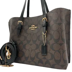 未使用級<!-利用不可文字-!>COACH コーチ 2WAY ハンドバッグ ショルダーバッグ シグネチャー モリートート