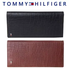 トミーヒルフィガー 財布 メンズ TOMMY HILFIGER STK 型押し デザイン 長財布 31tl190004 BOX付