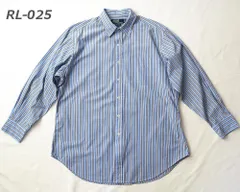 ［USED］Polo Ralph Lauren ポロ ラルフ ローレン 古着 ラルフ シャツ ストライプ柄ANDREW/アンドリュー レギュラーカラーシャツL~XLサイズrl-025