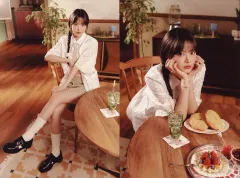 【中古】ポストカード ホン・ウンチェ ポストカード2枚セット 「LE SSERAFIM SPECIAL CAFE 2024 ‘Nostalgic Moments’」