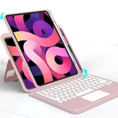 【在庫処分】iPad 第10世代 2022 磁気吸着 10.9 インチ キーボード iPad A16 2025 11世代 11インチ キーボードケース 縦置き タッチパッド搭載 丸型キー 背面カバー 取り外し可能 Apple Pencil 収納 分離式 キーボ