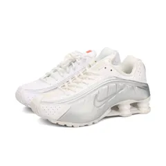NIKE WMNS SHOX R4 WHITE/WHITE/METALLIC SILVER US7.5-24.5cm