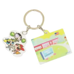 【メール便】パワーパフガールズ キーリング 2チャームキーホルダー チア ティーズファクトリー コレクション雑貨 キャラクター グッズ 