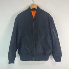 MA-1 ブルゾン ジャンパー ジャケット ミリタリー フライトジャケット ストリート　アメカジ 古着 Mサイズ 黒 ブラック メンズ