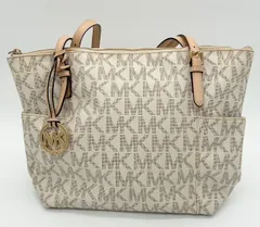 【MICHAEL KORS】MKロゴ トートバッグ ベージュカラー通勤・お出かけに◎