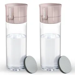 ブリタ 浄水器 ボトル型 水筒 ウォーターボトル PFOS/PFOA除去試験済 マイボトル モーヴローズ 2本セット 600ml カートリッジ1個付