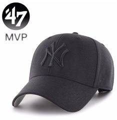 47BRAND フォーティセブン MVPキャップ ヤンキース/黒×黒