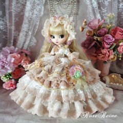エリザベス皇后 星屑のセレナーデ アンティークシャンパンゴールドのフリルドレス豪華4点セット