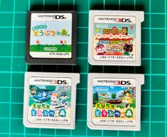 どうぶつの森シリーズ4点セット Nintendo 3DS/DS ソフト本体のみ 動作確認済み