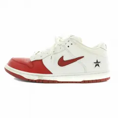 ナイキ エスビー NIKE SB × シュプリーム Supreme ダンク ロー バーシティ レッド ホワイト Dunk Low Varsity Red White スニーカー レザー ローカット US10.5 28.5cm 白 赤 CK3480-600