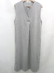 ◇ ⊂　美品 ショコラフィネローブ 大人　エレガント - ロング ジャンパースカート サイズF グレー系 レディース E  【1507080004892】