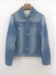 ◇ PATTERN TORSO パターントルソ antiqua デニム風 長袖 ジャケット サイズML ブルー系 レディース E  【1304120008359】