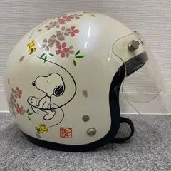 スヌーピーヘルメット ジェットヘルメット シールド付き 女性用