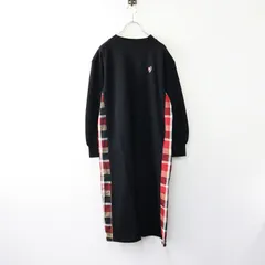 ブルーレーベルクレストブリッジ BLUE LABEL CRESTBRIDGE レーヨンストレッチポンチワンピース 38/ブラック モックネック【2400014056143】