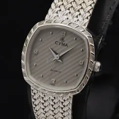 【美品】CYMA 616 スクエア シルバーウォッチ レディース CYMA 616 Women's Watch Quartz Analog Square 21.3mm | eBay