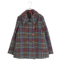 Vivienne Westwood (ヴィヴィアンウエストウッド) 90s Archive タータンチェック ウール コート ダブル コート マルチ アーカイブのサムネイル