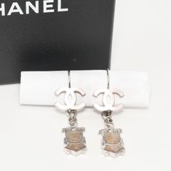 CHANEL　シャネル　トレインモチーフ　ココマーク　スウィングピアス　シルバー　07C