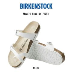 BIRKENSTOCK(ビルケンシュトック)マヤリ トング ストラップ ループ サンダル ビルコフロー レギュラー ホワイト 白 ユニセックス ビルケン Mayari Regular 71051