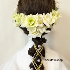 和装洋装髪飾り　結婚式　成人式、卒業式　七五三　文化祭　前撮り　花嫁　ヘアアクセ
