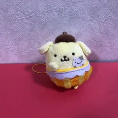 ポムポムプリンカフェ　ポムポムプリン　マスコット　カップインストラップ　サンリオ