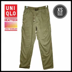 UNIQLO ユニクロ ヒートテック ウォーム イージーパンツ 防風 防寒 フリース カーゴ ポケット 撥水加工 XS ブラウン オンライン限定サイズ 男女共用 ユニセックス