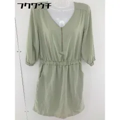 ◇ URBAN RESEARCH アーバンリサーチ ウエストゴム 七分袖 膝丈 ワンピース サイズOne カーキ レディース  【中古】 【1107120019291】