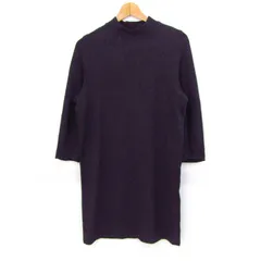 セオリー ニットワンピース 長袖 ストレッチ ブランド トップス 日本製 レディース Sサイズ グレー theory 【中古】