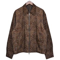 URU　ウル　2019SS　RAYON ZIP UP BLOUSON　ペイズリー柄レーヨンジャケット　ブルゾン　19SUJ06　8054000209545