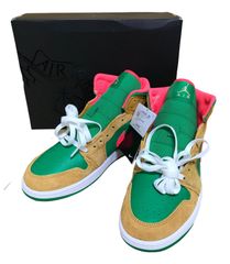 θ【タグ付き試着のみ】Nike/ナイキ エアジョーダン 1 Mid SE DX4332-700 グリーン系×レッド系×ブラウン系 スニーカー 27㎝ 箱付属 S05166814515