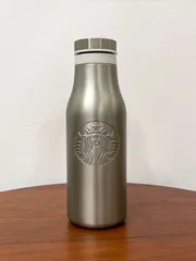 【新品未使用】スタバ　ステンレスロゴボトルシルバー473ml