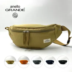 アネロ グランデ ウエストバッグ ボディバッグ 撥水 シンプル カジュアル ポケット付き レディース メンズ anello GRANDE GTM0981 ドライブ 正規品