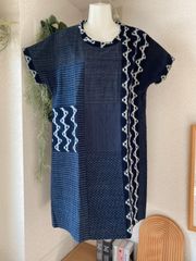 久留米絣 ワンピース④ ハンドメイド - メルカリ