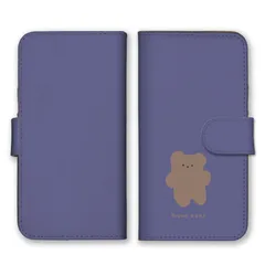 iPhone 16 Pro ケース 手帳型 アイフォン16プロ スマホケース 携帯ケース くまさん クマ テディベア 熊 可愛い 大人女子 韓国 くすみカラー 水色 ピンク デザイン  スマホカバー カラー06
