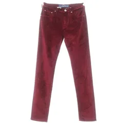 【新品】ヤコブコーエン JACOB COHEN ストレッチ 起毛レーヨンコットン 5ポケットパンツ ワインレッド【サイズ26】【レディース】のサムネイル