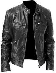 [gu.te-nam.net] レザー ジャケット ライダース ジャンパー ブルゾン 革ジャン 防寒 大きい スポーツ アウター PUレザー (ブラック, 3XL)メンズ レディース 3way リュック 大容量 ショルダーベルト トー [ブラック] [3XL]