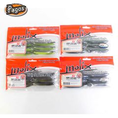 ６インチグラブ　イタリアン　バスブランド　モリックス　Molix　RA GRUB 6"  4色セット　①