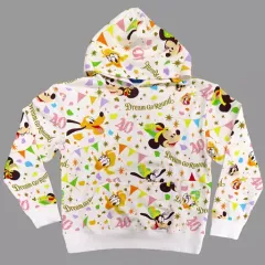 【中古】アウターウェア 集合(総柄) パーカー ホワイト 100サイズ 「東京ディズニーリゾート40周年 “ドリームゴーラウンド”」 東京ディズニーリゾート限定