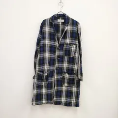 Ordinary fits リネン グレンチェック グランジコート サイズ2-