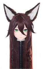 ☆即納 全頭マスク カツラ付き ロック付き NO.402 ドール ヘッド  