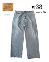 90s USA製LEVI'Sリーバイス550 バギーデニムパンツw38股下77
