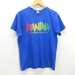 D■ワニマ/WANIMA バックプリント 半袖Tシャツ【M】青/MENS/69【中古】■