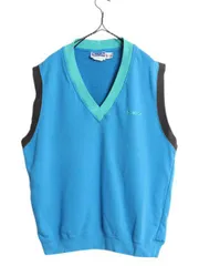 【お得なクーポン配布中!】 90s リーボック Vネック スウェット ベスト メンズ L オールド プルオーバー トレーナー 重ね着 ワンポイント ノースリーブ チルデン ジレ