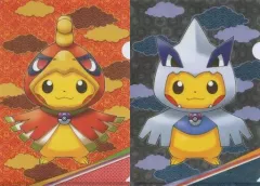 【中古】クリアファイル ホウオウ＆ルギアポンチョのピカチュウ A4クリアファイル2枚セット 「ポケットモンスター」 ポケモンセンターキョウト限定