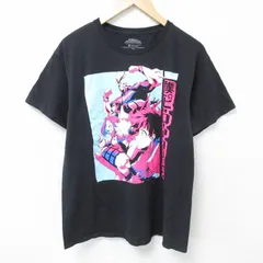 L/古着 半袖 Tシャツ メンズ アニメ 僕のヒーローアカデミア コットン クルーネック 黒 ブラック 25may24 中古
