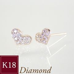 新品] K18 エチオピア オパール 計 0.40ct ピアス ハート - メルカリ