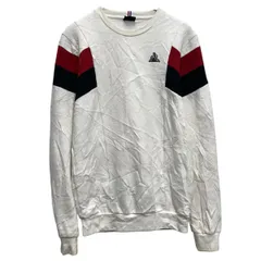 le coq sportif ロゴスウェット トレーナー ルコックスポルティフ XS ホワイト プルオーバー 古着卸 アメリカ仕入 a702-6288のサムネイル