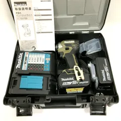 makita マキタ 充電式インパクトドライバ  TD173DRGXO  オリーブ フルセット 18V  6.0Ah 純正品 コードレス ほぼ未使用 △ DW3250