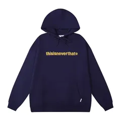 未使用品thisisneverthat ネイビー パーカー M男女兼用T9.26 thisisneverthat® ネバザ 刺繍ロゴパーカー ネイビー フーディ