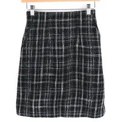 ミッシュマッシュ ツイードスカート ボトムス レディース 36サイズ ブラック×ホワイト MISCH MASCH 【中古】